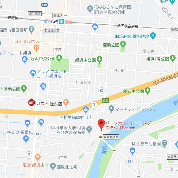 福岡のパーソナルトレーニングジム「Branch（ブランチ）」の店舗情報