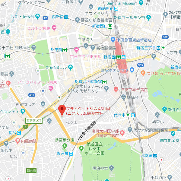 XSLiM新宿本店の地図