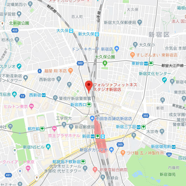 FORZA新宿店の地図