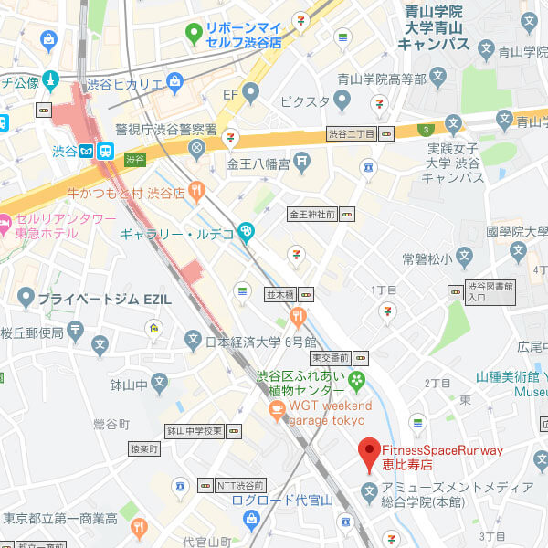 Runway恵比寿店の地図