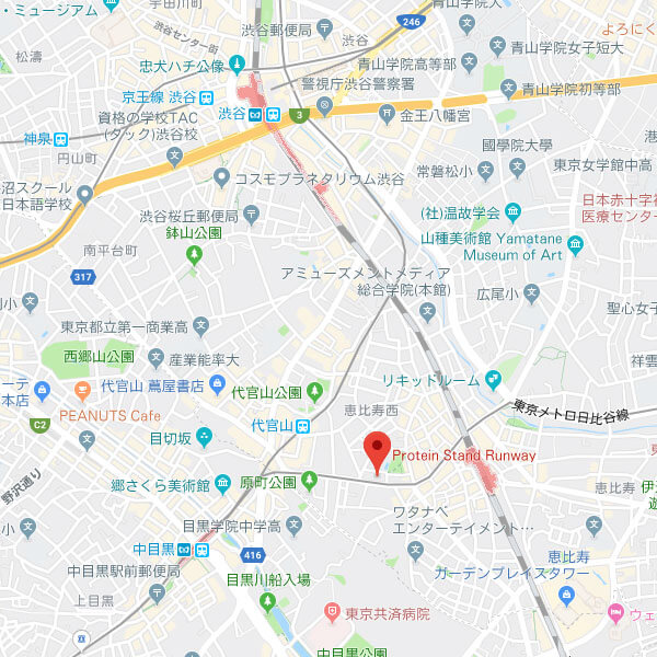 Runway恵比寿ANNEX店の地図